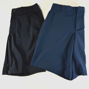 Lot of 2 Nike Dri Fit & Under Armour Golf Shorts Men's 36 Black Blue Performance